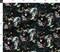 Koi, Fish, Japanese, Water Garden, Black, Chinoiserie, Floral, Flowers Custom Printed Fabric by Spoonflower Various Fabrics by the Yard or Fat Quarter